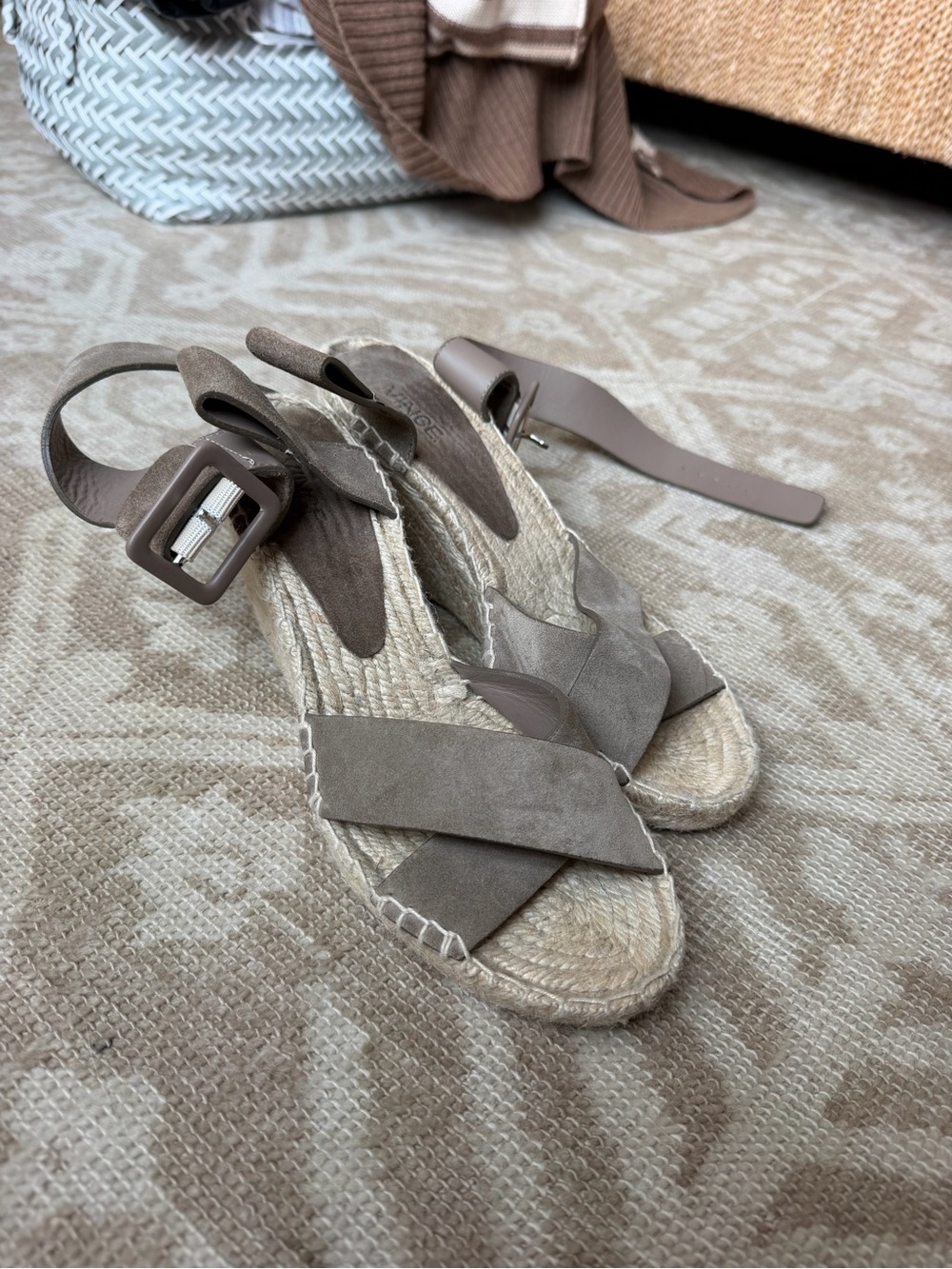 Women's Suede Espadrille Wedges